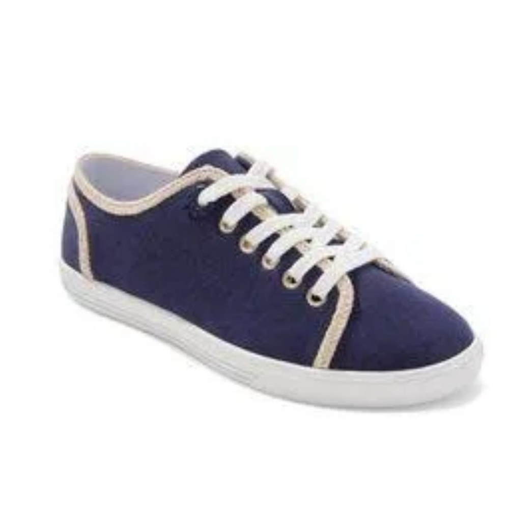New in Box Jack Rogers Navy Blue Lia Rope Canvas Sneakers Size 7